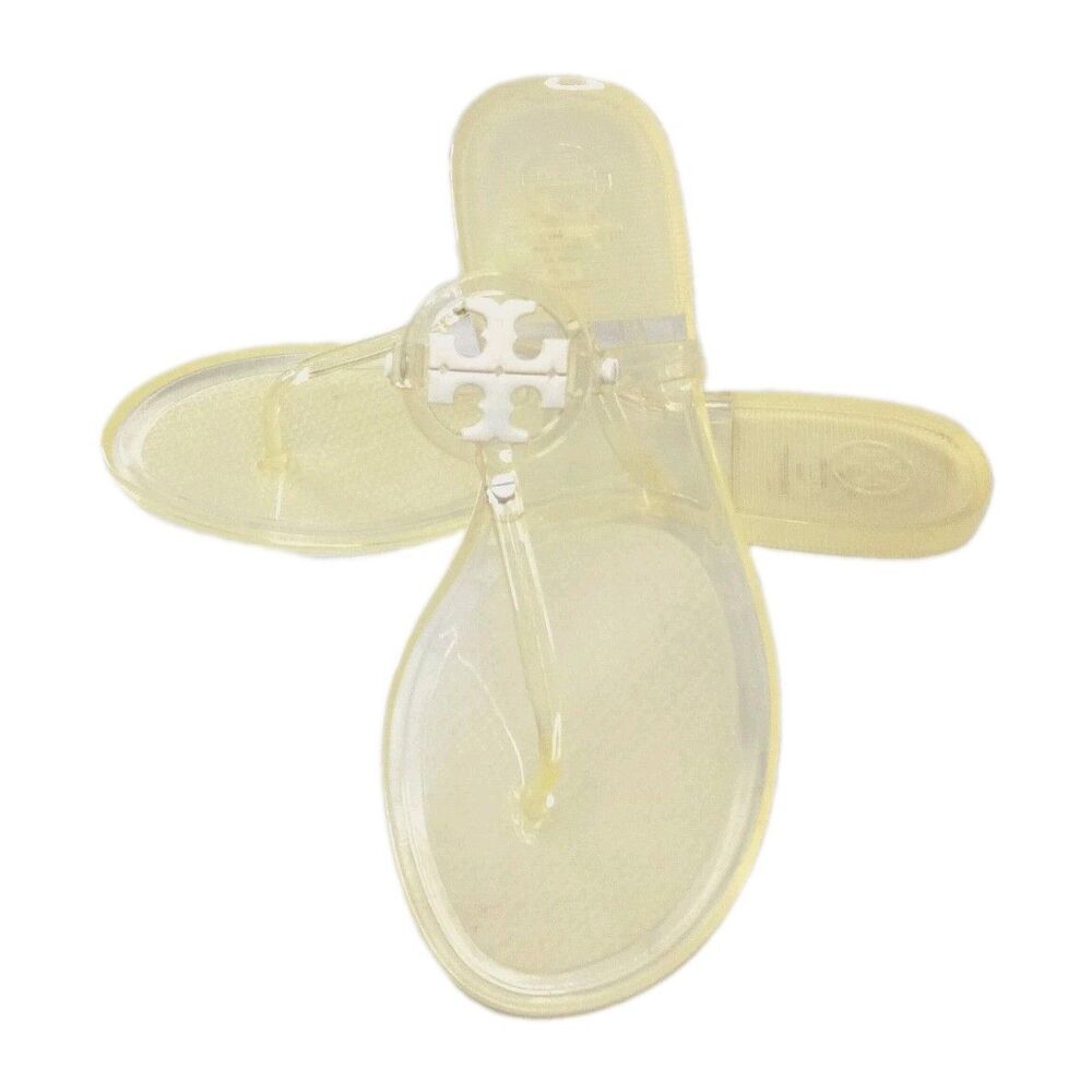 Tory Burch Clear Mini Miller Jelly Thong Sandals Women's Size 10 Shoes